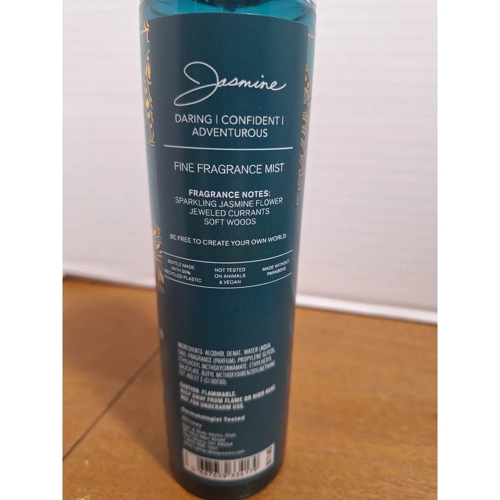 Bath & Body Works Disney Princess Jasmine Fine Fragrance Mist 8 oz Teal Gold